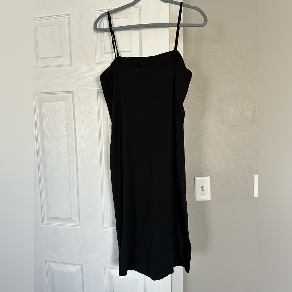 TOPSHOP black cami tank dress